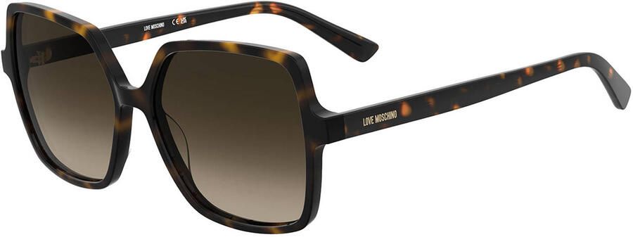 Love Moschino zonnebril MOL 102 S met tortoise print bruin