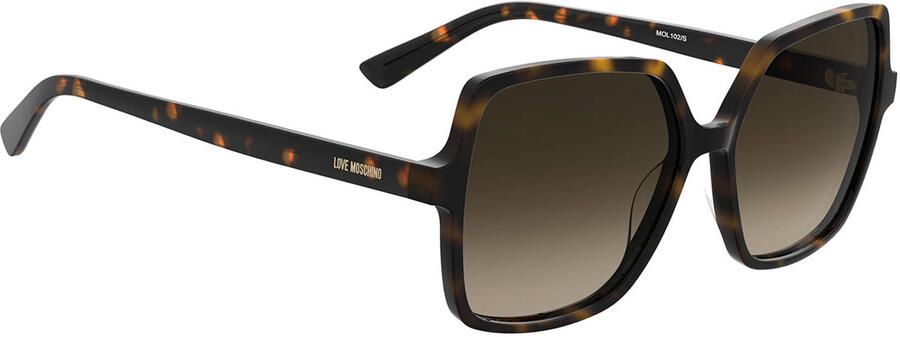 Love Moschino zonnebril MOL 102 S met tortoise print bruin - Foto 3