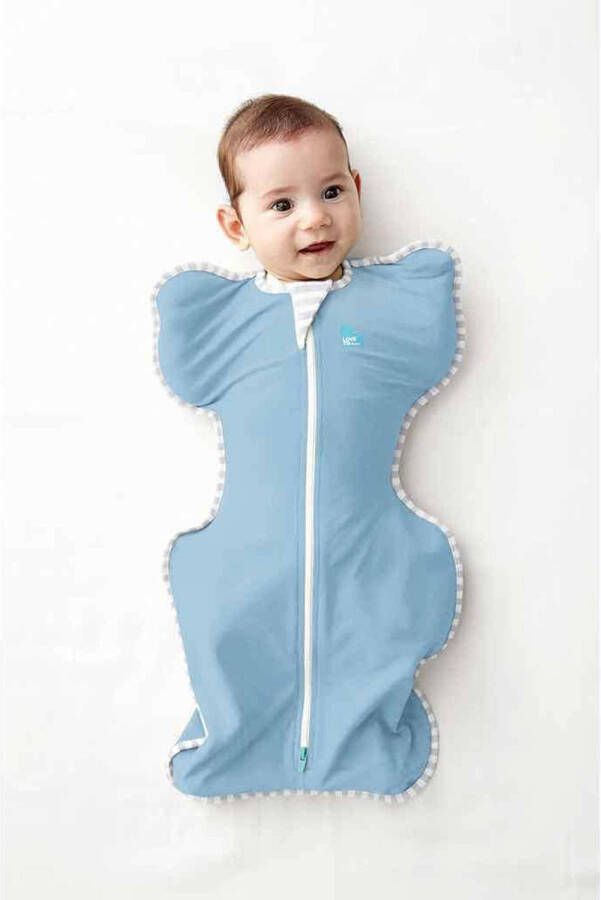 Love to Dream inbakerslaapzak stage 1 Swaddle UP 1.0 dusty blue Inbakerdoek Blauw