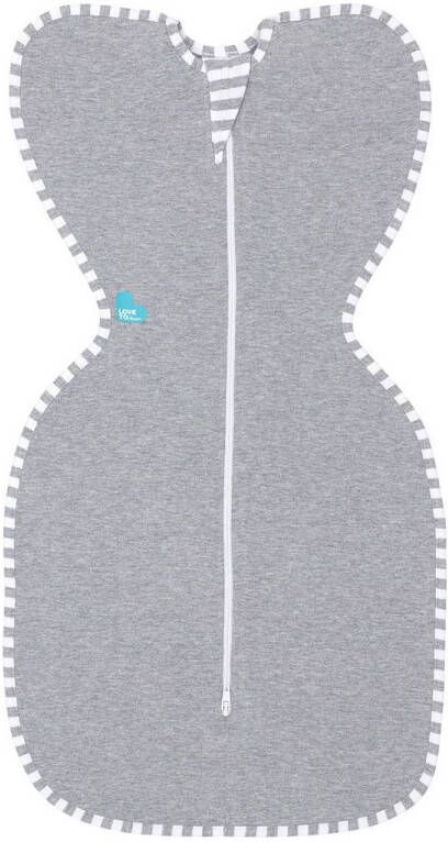 Love to Dream inbakerslaapzak stage 1 Swaddle UP 1.0 grey Inbakerdoek Grijs XS