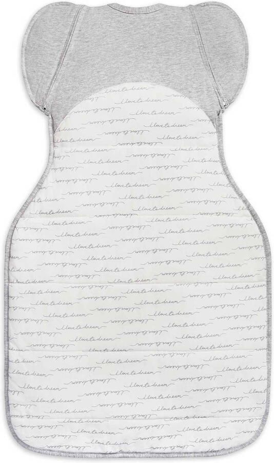Love to Dream overgangsslaapzak Fase 2 Transition Bag WARM 2.5 White Inbakerdoek Grijs