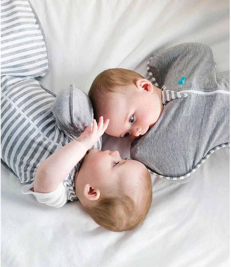 Love to Dream SwaddleUp overgangsslaapzak Fase 2 TOG 1.0 grijs wit Inbakerdoek XL - Foto 2