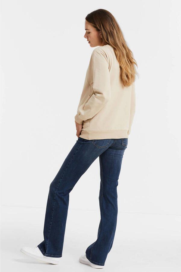 Love2wait flared zwangerschapsjeans Judy blauw Dames Stretchdenim Effen 26-32 - Foto 4