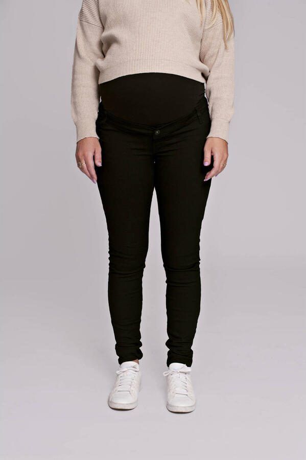 Love2wait slim fit zwangerschapsjeans Sophia zwart Dames Stretchdenim Effen 27-34 - Foto 2