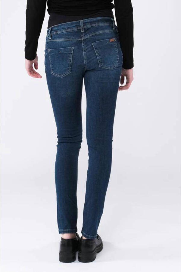 Love2wait skinny zwangerschapsjeans donkerblauw Dames Stretchdenim Effen 27 - Foto 8