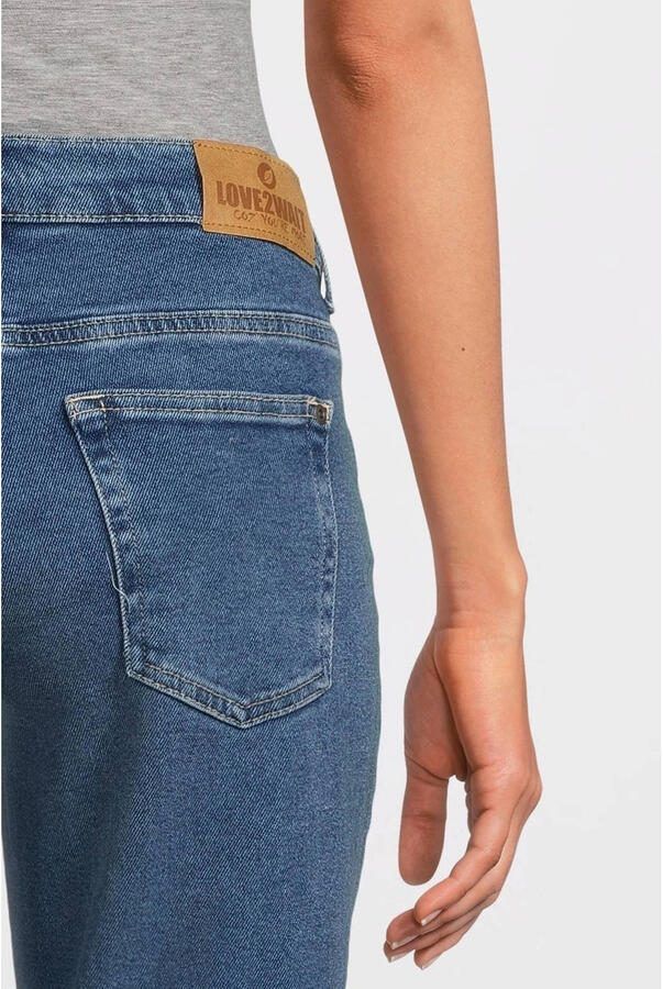 Love2wait loose fit zwangerschapsjeans 021 stone wash Blauw Dames Denim 26 - Foto 4