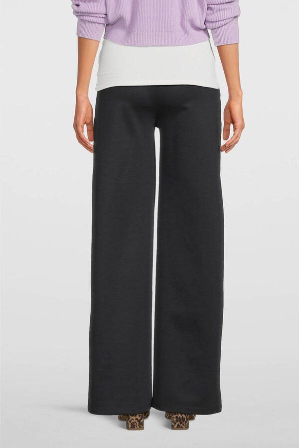 Love2wait low waist loose fit broek donkerblauw Dames Polyester Effen XS