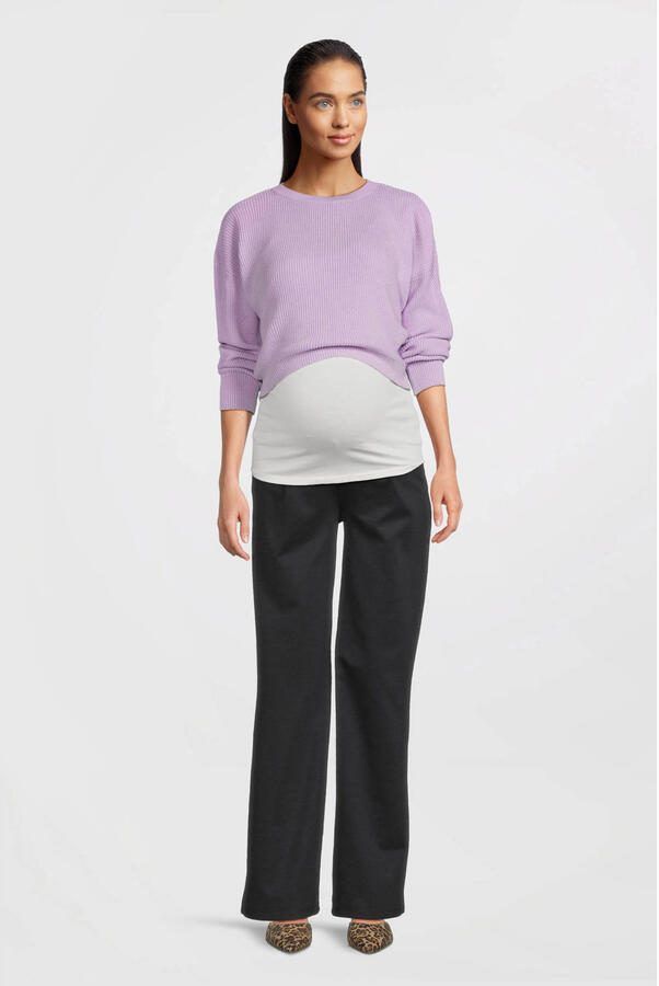 Love2wait low waist loose fit broek donkerblauw Dames Polyester Effen XS - Foto 3