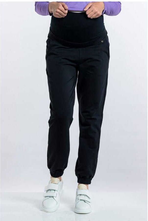 Love2wait low waist regular fit zwangerschapsjoggingbroek zwart Dames Polyester XS - Foto 2