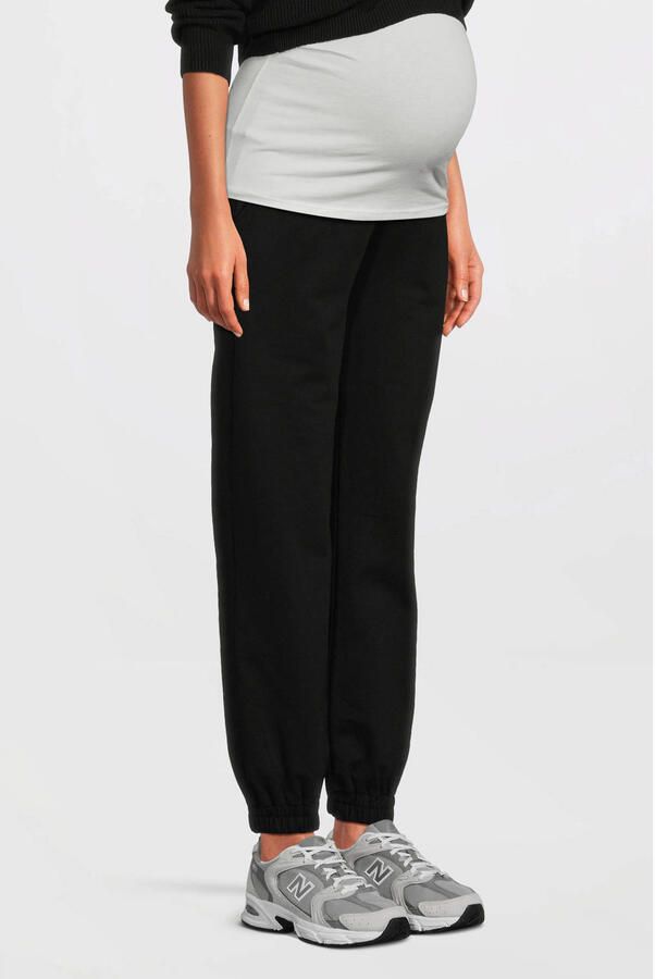 Love2wait low waist regular fit zwangerschapsjoggingbroek zwart Dames Polyester XS - Foto 3