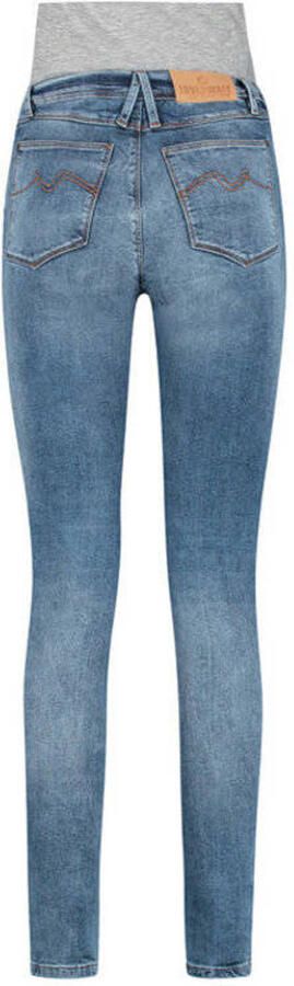 Love2wait low waist skinny zwangerschapsjeans met katoen lichtblauw Effen 26