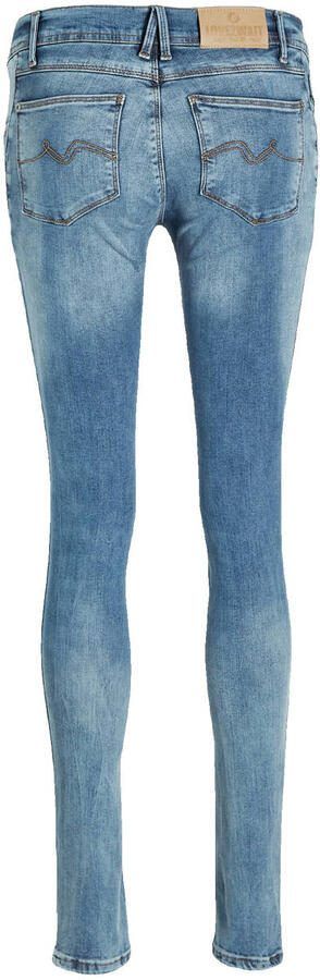 Love2wait low waist skinny zwangerschapsjeans met katoen lichtblauw Effen 26 - Foto 5