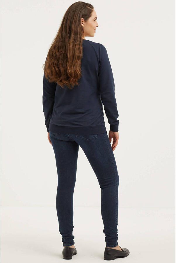 Love2wait low waist super skinny zwangerschapsjeans met katoen 063 dark aged Zwart 26 - Foto 2