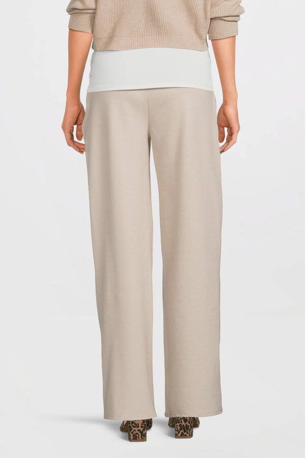 Love2wait low waist wide leg broek beige Dames Polyester Effen XS - Foto 2