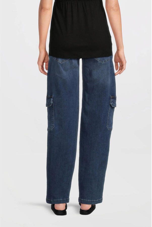 LOVE2WAIT low waist zwangerschaps cargo jeans stonewashed - Foto 3
