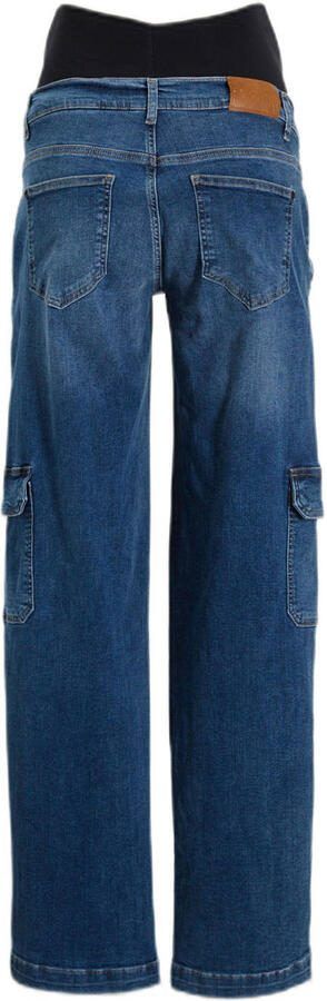 LOVE2WAIT low waist zwangerschaps cargo jeans stonewashed - Foto 4