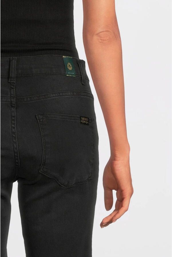 Love2wait low waist zwangerschaps straight jeans charcoal Zwart Dames Stretchdenim 31 - Foto 4