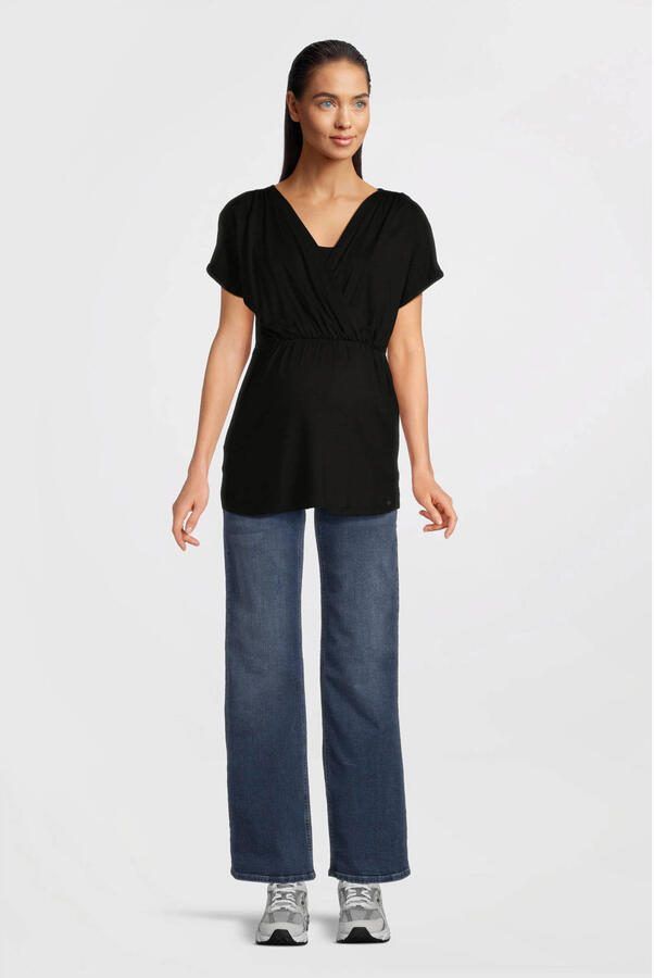 LOVE2WAIT low waist zwangerschaps wide leg jeans stonewashed - Foto 3