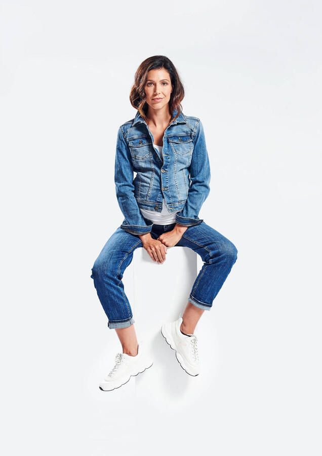 Love2wait mom zwangerschapsjeans Norah blauw Dames Stretchdenim Effen 26 - Foto 2