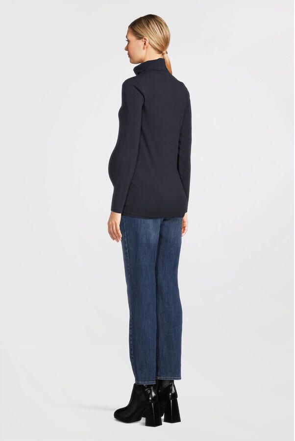 Love2wait mom zwangerschapsjeans Norah blauw Dames Stretchdenim Effen 26 - Foto 4