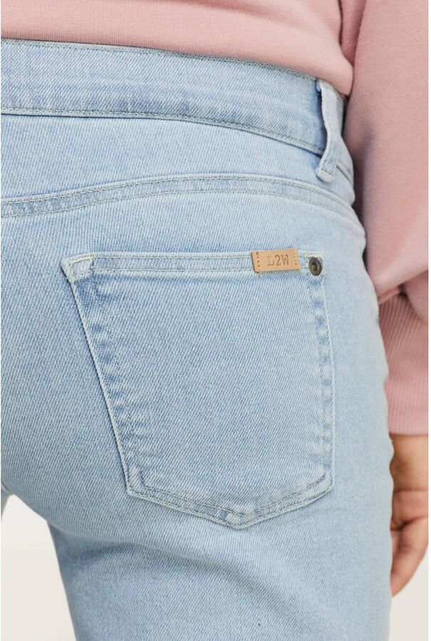 Love2wait mom zwangerschapsjeans Norah light wash Blauw Dames Katoen Effen 26 - Foto 2