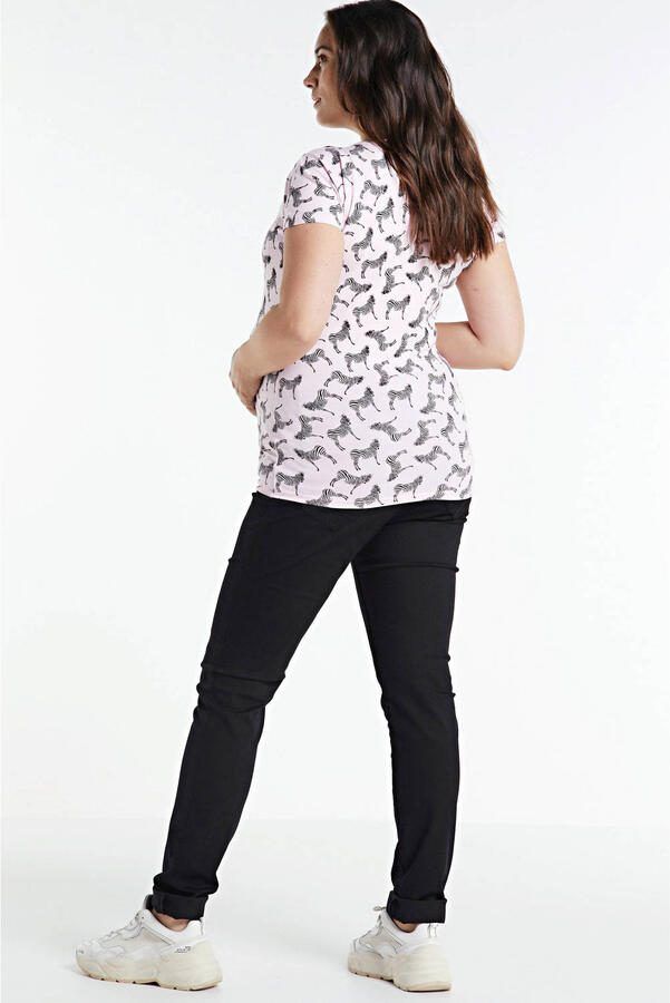 Love2wait plus size skinny zwangerschapsjeans Zwart Dames Stretchdenim 50 - Foto 2