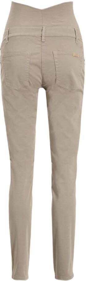 LOVE2WAIT regular fit zwangerschapsbroek Chino zand - Foto 4