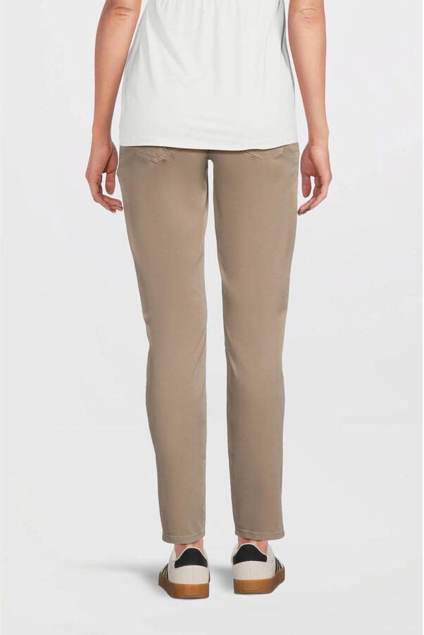 LOVE2WAIT regular fit zwangerschapsbroek Chino zand - Foto 3