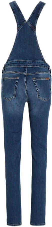 Love2wait regular fit zwangerschapstuinbroek stonewashed Blauw Dames Stretchdenim 29