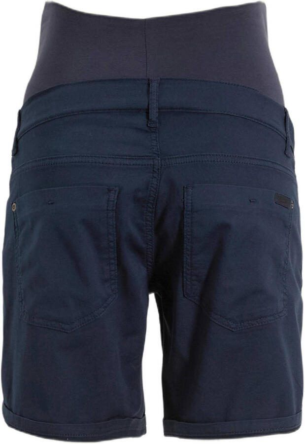 LOVE2WAIT regular waist zwangerschaps casual short donkerblauw - Foto 2