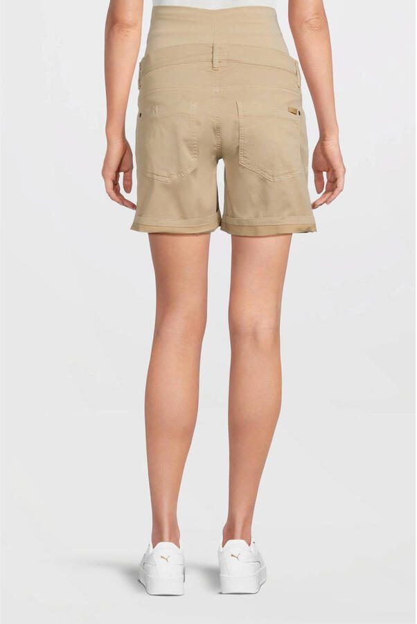 LOVE2WAIT regular waist zwangerschaps casual short zand - Foto 2