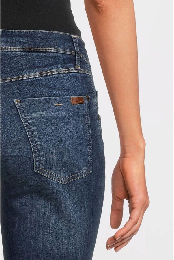 Love2wait skinny fit zwangerschaps jeans Sophia 32' Stonewashed Blauw Dames Stretchdenim 260