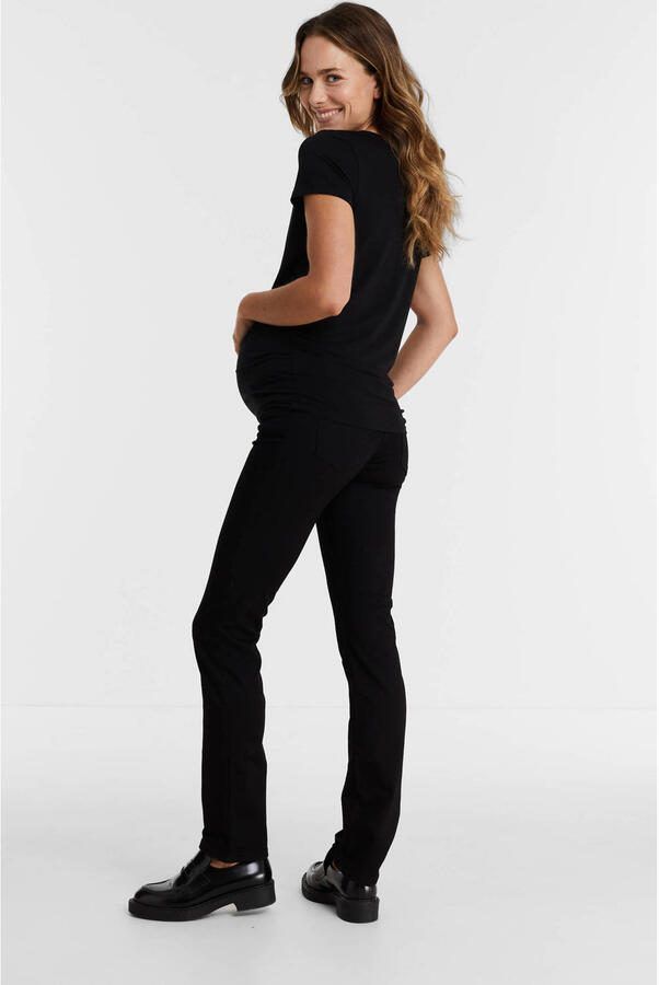 Love2wait skinny fit zwangerschapsjeans Grace zwart Dames Stretchdenim 27 - Foto 2