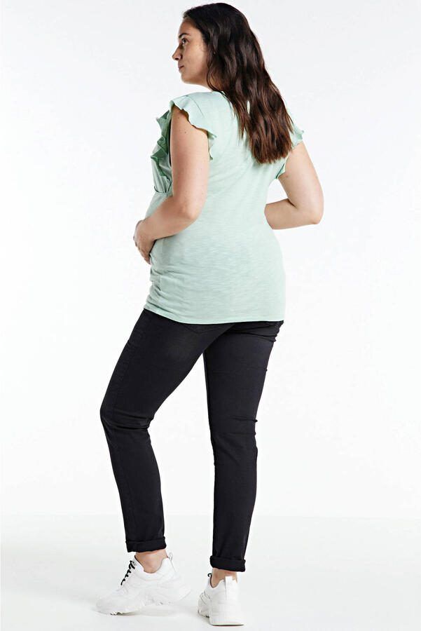 Love2wait skinny zwangerschapsjeans zwart Dames Stretchdenim Effen 33 32 - Foto 3