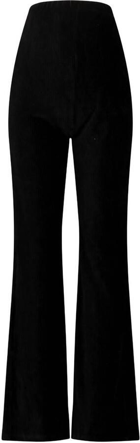 LOVE2WAIT straight high waist zwangerschaps broek zwart rib gebreid Dames Stretchkatoen - Foto 3