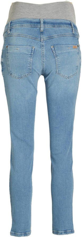 Love2wait straight fit zwangerschapsjeans light wash Blauw Dames Stretchdenim 26