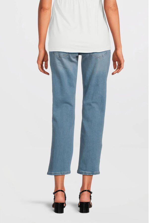 Love2wait straight fit zwangerschapsjeans light wash Blauw Dames Stretchdenim 26 - Foto 4