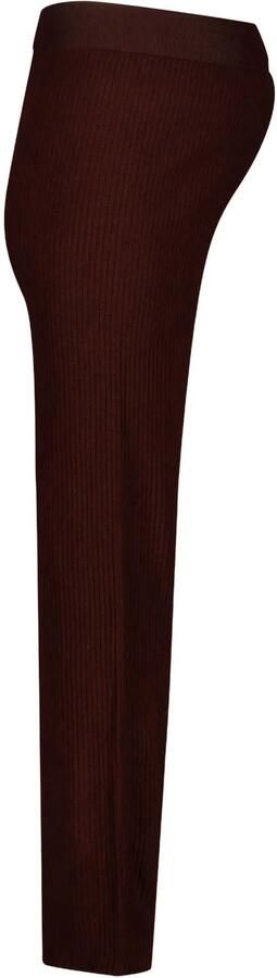 LOVE2WAIT wide leg zwangerschapsbroek donkerbruin Dames Acryl Effen maat 36-38 - Foto 2