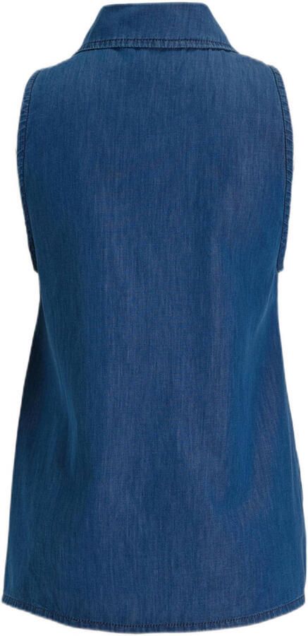 LOVE2WAIT zwangerschaps cropped top light blue denim