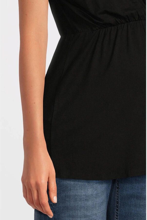 LOVE2WAIT zwangerschaps- en voedings blousetop zwart