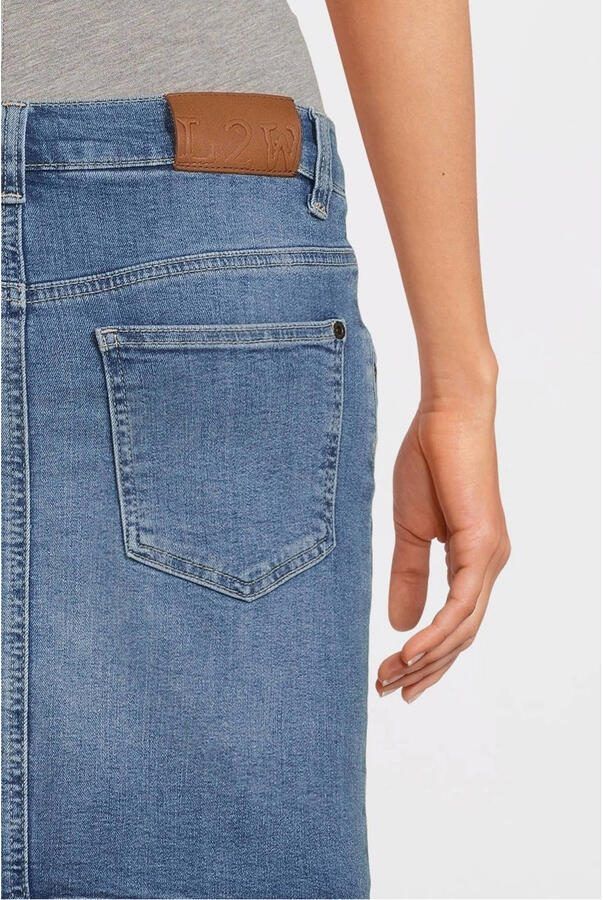 LOVE2WAIT zwangerschaps spijkerrok medium blue denim