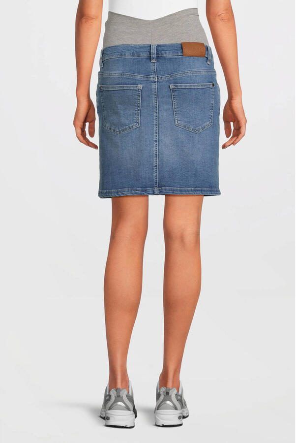 LOVE2WAIT zwangerschaps spijkerrok medium blue denim - Foto 4
