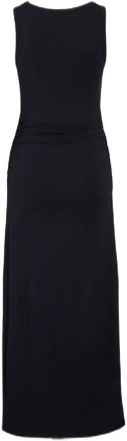 Love2wait zwangerschapsjurk donkerblauw Dames Katoen Ronde hals Effen XS