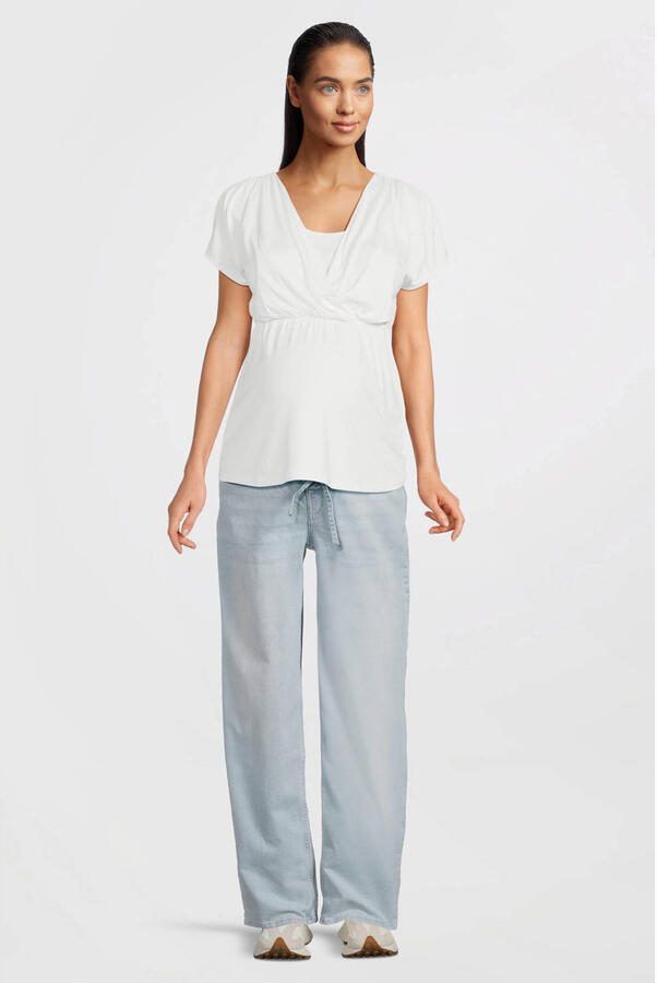 LOVE2WAIT zwangerschaps tapered jeans light blue denim - Foto 3