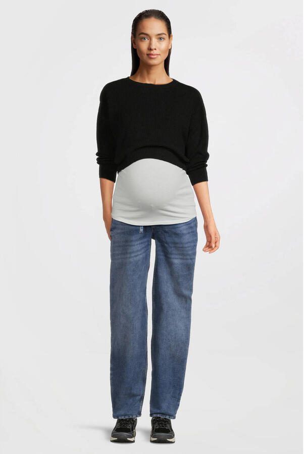 LOVE2WAIT zwangerschaps tapered jeans medium blue denim - Foto 3