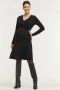 Love2wait zwangerschaps- en voedingsjurk zwart Dames Tencel V-hals Effen XS - Thumbnail 1