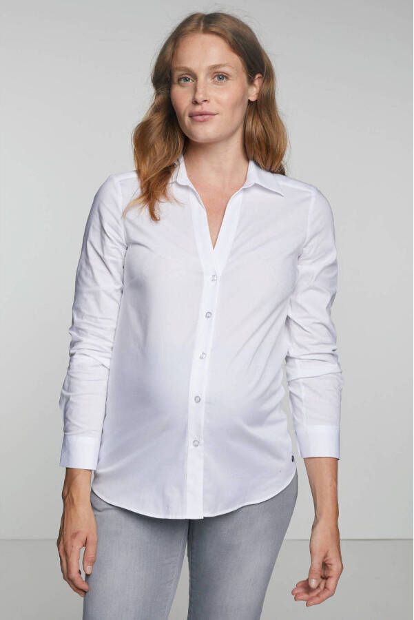 LOVE2WAIT zwangerschapsblouse wit