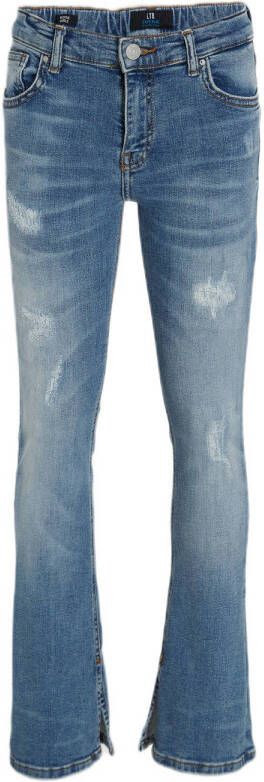 LTB flared jeans ROSIE G met slijtage rosen safe wash Blauw Meisjes Stretchdenim 128