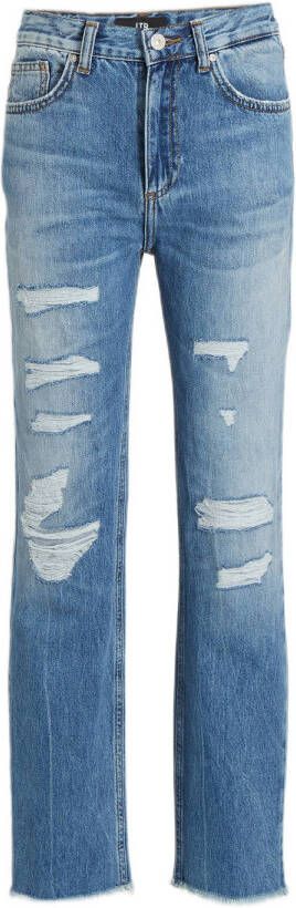 LTB high waist straight fit jeans Oliva G pixie wash Blauw Meisjes Denim 164