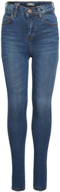 LTB high waist super skinny jeans Sophia marlin blue wash Blauw Meisjes Stretchdenim 104